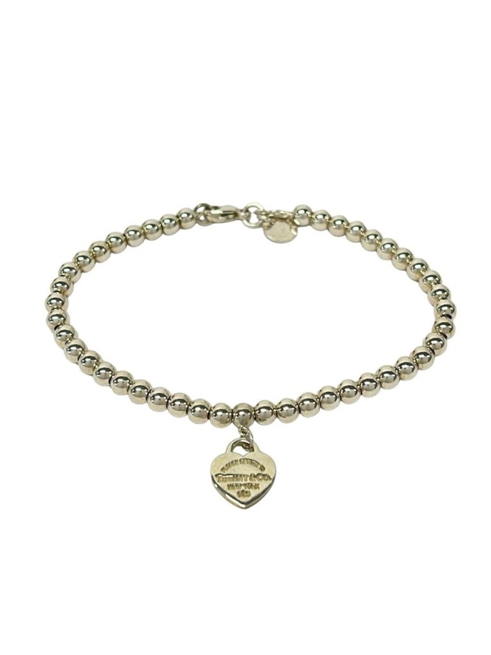 Tiffany & Co Bracelet Return to Tiffany Heart Silver Blue Ball Chain